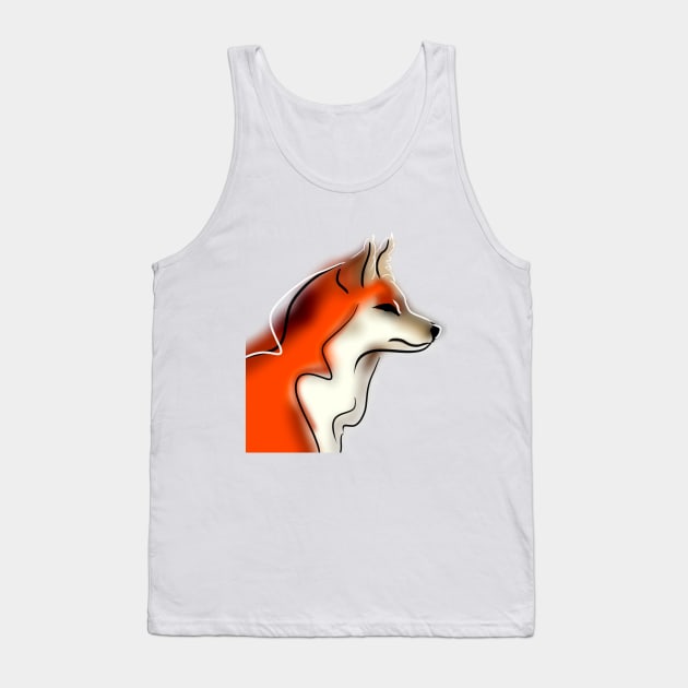 fox Tank Top by Livius